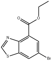 ethyl 6-bromo-1,3-benzothiazole-4-carboxylate Struktur