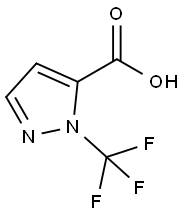 2-Trifluoromethyl-2H-pyrazole-3-carboxylic acid Struktur