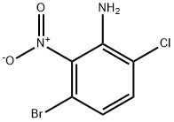 Benzenamine, 3-bromo-6-chloro-2-nitro- Struktur