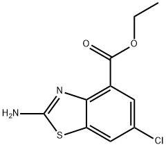 ethyl 2-amino-6-chloro-1,3-benzothiazole-4-carboxylate Struktur