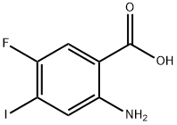 2-Amino-5-fluoro-4-iodo-benzoic acid Struktur