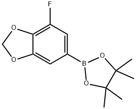 4-Fluoro-6-(4,4,5,5-tetramethyl-[1,3,2]dioxaborolan-2-yl)-benzo[1,3]dioxole Struktur