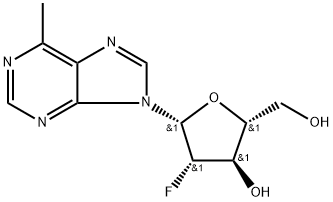 6-Methylpurine-2'-deoxy-2'-fluoro-beta-D-arabinoriboside Struktur