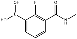 2-Fluoro-3-(methylcarbamoyl)phenylboronic acid Struktur