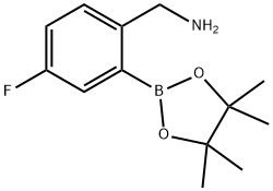 5-Fluoro-2-aminomethylphenylboronic acid, pinacol ester Struktur