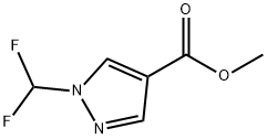 methyl 1-(difluoromethyl)-1H-pyrazole-4-carboxylate Struktur