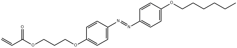 2-Propenoic acid, 3-[4-[(1E)-2-[4-(hexyloxy)phenyl]diazenyl]phenoxy]propyl ester 結(jié)構(gòu)式