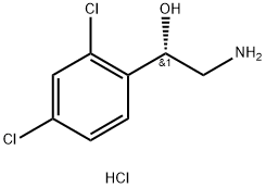 Benzenemethanol, α-(aminomethyl)-2,4-dichloro-, hydrochloride (1:1), (αS)- Struktur