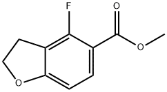 methyl 4-fluoro-2,3-dihydrobenzofuran-5-carboxylate Struktur