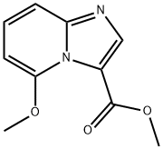 Imidazo[1,2-a]pyridine-3-carboxylic acid, 5-methoxy-, methyl ester Struktur