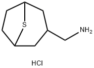 {8-thiabicyclo[3.2.1]octan-3-yl}methanamine hydrochloride Struktur