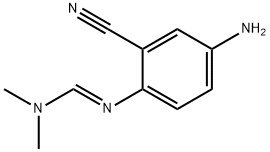 Methanimidamide, N'-(4-amino-2-cyanophenyl)-N,N-dimethyl-, (1E)- Struktur