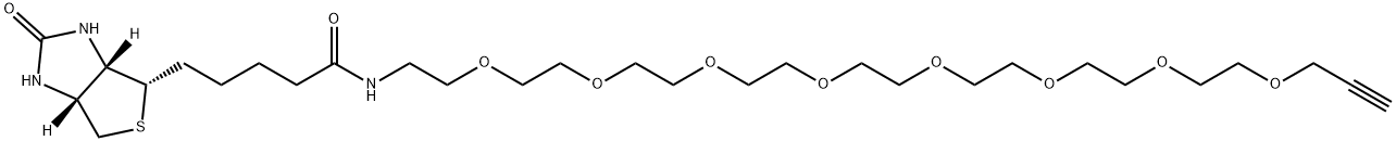 Biotin-PEG8-Alkyne Struktur