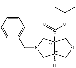 (3AR,6aR)-rel-1H-Furo[3,4-c]pyrrole-3a(6aH)-carboxylic acid Struktur