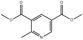 3,5-Pyridinedicarboxylic acid, 2-methyl-, 3,5-dimethyl ester Struktur