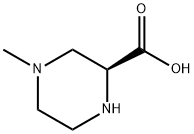 (S)-4-methylpiperazine-2-carboxylic acid Struktur