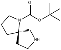 1,7-Diazaspiro[4.4]nonane-1-carboxylic acid, 1,1-dimethylethyl ester, (5R)- Struktur