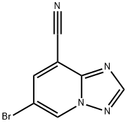 6-Bromo-[1,2,4]triazolo[1,5-a]pyridine-8-carbonitrile Struktur