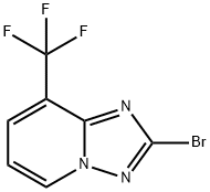 [1,2,4]Triazolo[1,5-a]pyridine, 2-bromo-8-(trifluoromethyl)- Struktur