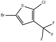 Thiophene, 5-bromo-2-chloro-3-(trifluoromethyl)- Struktur