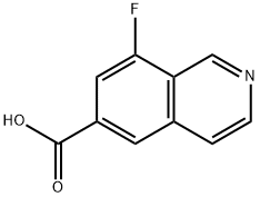 6-Isoquinolinecarboxylic acid, 8-fluoro- Struktur