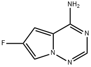 Pyrrolo[2,1-f][1,2,4]triazin-4-amine, 6-fluoro- Structure