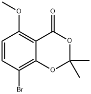 4H-1,3-Benzodioxin-4-one, 8-bromo-5-methoxy-2,2-dimethyl- Struktur