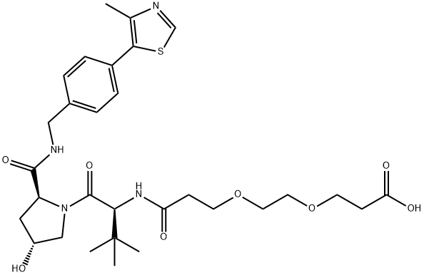 (S,R,S)-AHPC-PEG2-acid Struktur