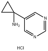 1-(pyrimidin-5-yl)cyclopropanamine hydrochloride Struktur