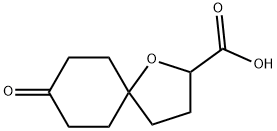 1-Oxaspiro[4.5]decane-2-carboxylic acid, 8-oxo- Struktur