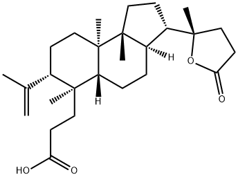 20-Hydroxy-4,8,14-trimethyl-4-methylene-18-nor-3,4-seco-5β-cholane-3,24-dioic acid γ-lactone Struktur