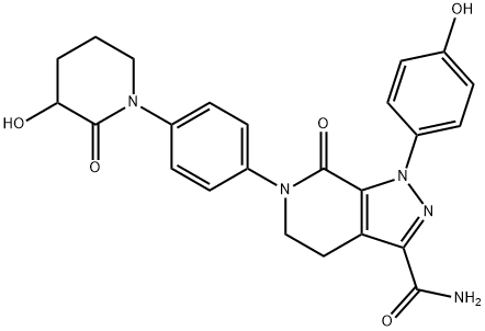 Hydroxy O-Desmethyl Apixaban Struktur