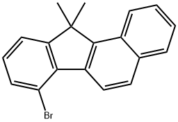 7-bromo-11,11-dimethyl-11H-benzo[a]fluorene Struktur