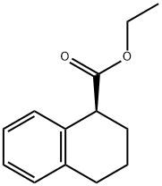 1-Naphthalenecarboxylic acid, 1,2,3,4-tetrahydro-, ethyl ester, (1S)- Struktur