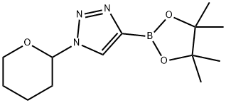 1H-1,2,3-Triazole, 1-(tetrahydro-2H-pyran-2-yl)-4-(4,4,5,5-tetramethyl-1,3,2-dioxaborolan-2-yl)- Struktur