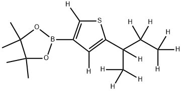 2-[(sec-Butyl)thiophene-d11]-3-boronic acid pinacol ester Struktur