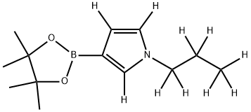 1-(n-Propylpyrrole-d10)-3-boronic acid pinacol ester Struktur