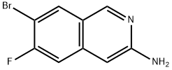 3-Isoquinolinamine, 7-bromo-6-fluoro- Struktur