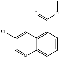 5-Quinolinecarboxylic acid, 3-chloro-, methyl ester Struktur