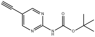 tert-Butyl N-(5-ethynylpyrimidin-2-yl)carbamate Struktur