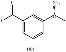 (1R)-1-[3-(DIFLUOROMETHYL)PHENYL]ETHYLAMINE HCl Struktur