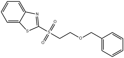 Benzothiazole, 2-[[2-(phenylmethoxy)ethyl]sulfonyl]- Struktur