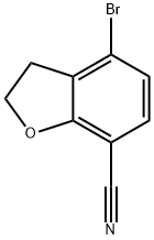 7-Benzofurancarbonitrile, 4-bromo-2,3-dihydro- Struktur