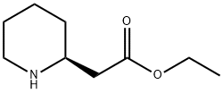 2-Piperidineacetic acid, ethyl ester, (2S)- Struktur