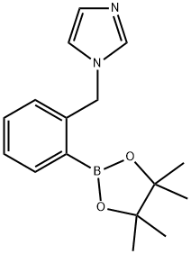 1H-Imidazole, 1-[[2-(4,4,5,5-tetramethyl-1,3,2-dioxaborolan-2-yl)phenyl]methyl]- Struktur