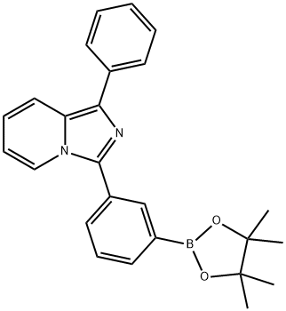 1-Phenyl-3-(3-(4,4,5,5-tetramethyl-1,3,2-dioxaborolan-2-yl)phenyl)imidazo[1,5-a]pyridine Struktur