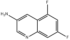 3-Quinolinamine, 5,7-difluoro- Struktur