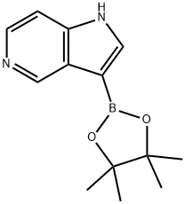 1H-Pyrrolo[3,2-c]pyridine, 3-(4,4,5,5-tetramethyl-1,3,2-dioxaborolan-2-yl)- Structure