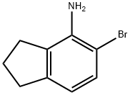 1H-Inden-4-amine, 5-bromo-2,3-dihydro- Struktur