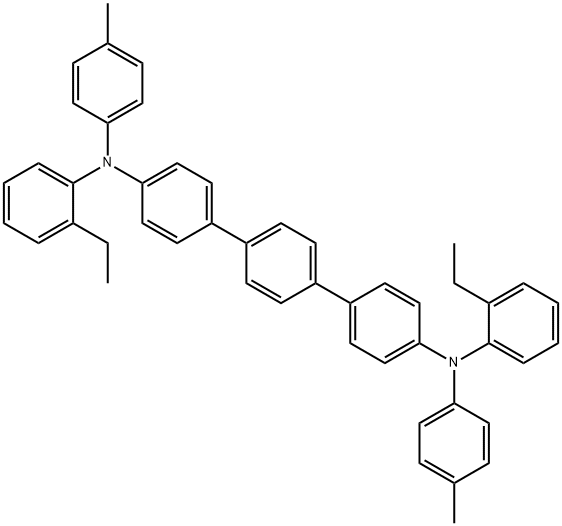 [1,1':4',1''-Terphenyl]-4,4''-diamine, N4,N4''-bis(2-ethylphenyl)-N4,N4''-bis(4-methylphenyl)- Struktur